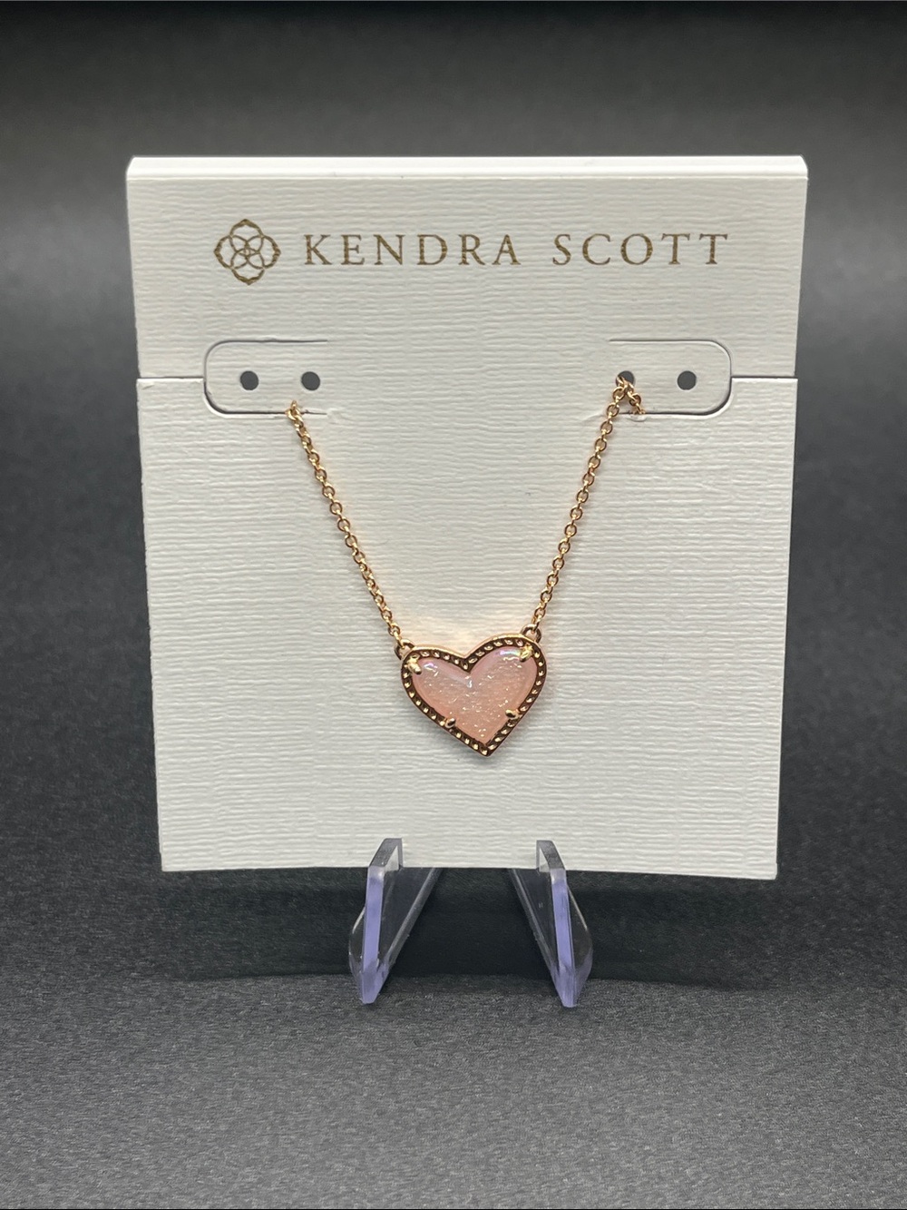 Kendra Scott Rose Gold Heart Necklace